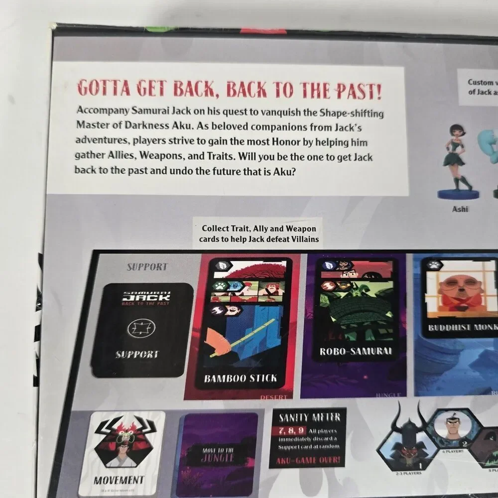USAopoly Samurai Jack  Back To The Past Board Game Cartoon Network Adult‎ Swim
